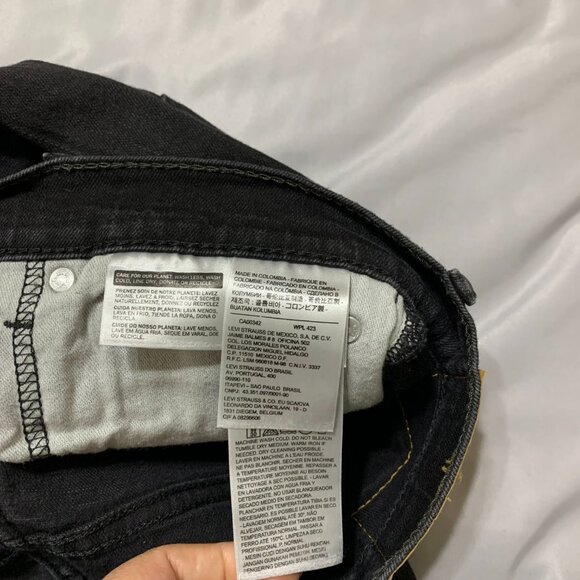 Levi's Jeans. Black. Original 569. Size 34/32. Men. NWOT. - Picture 8 of 11